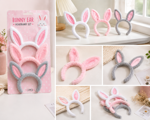 Bunny Ear Headband Set