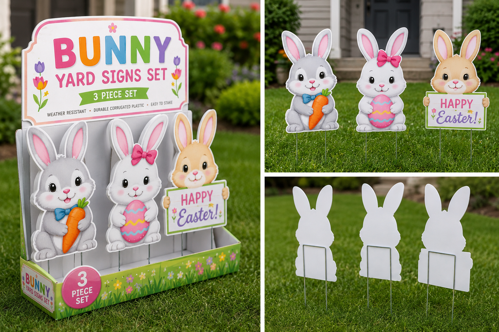 Bunny Yard Signs Set