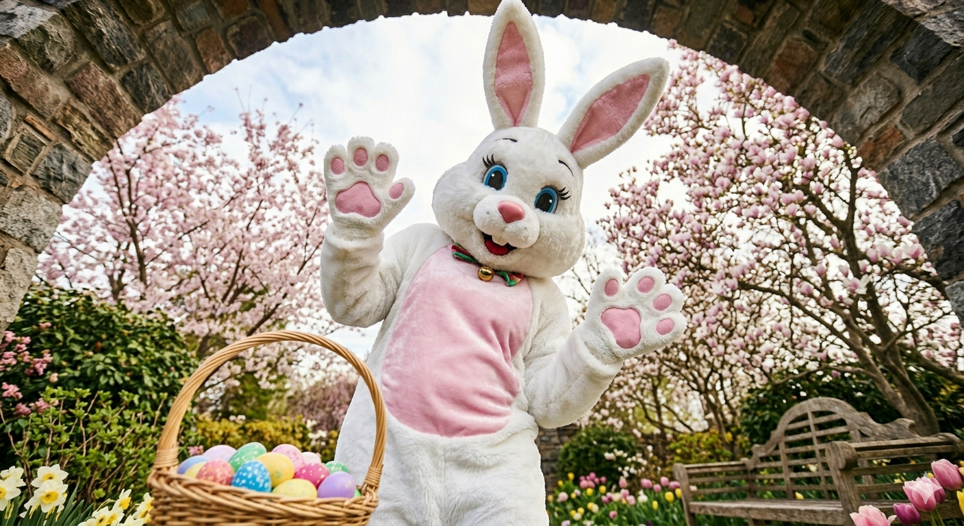 Classic White Easter Bunny Costume