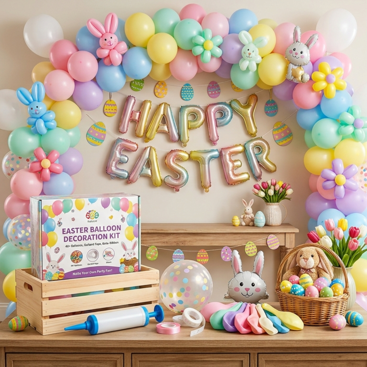 Easter Balloon Decoration Kit