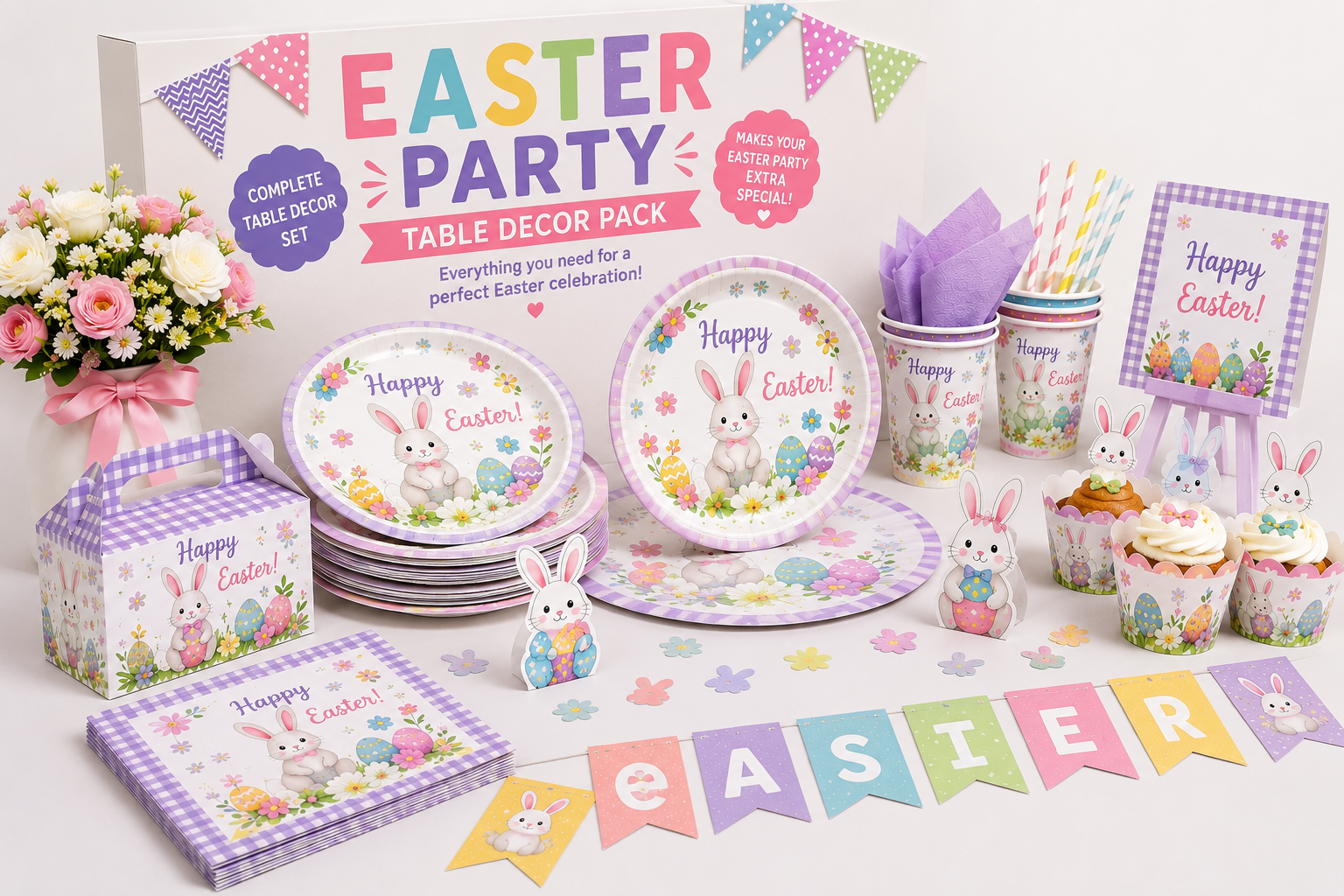 Easter Party Table Decor Pack