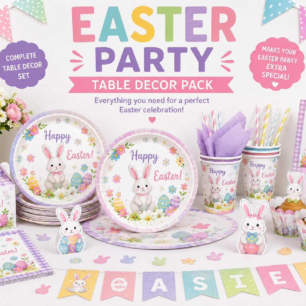 Easter Party Table Decor Pack