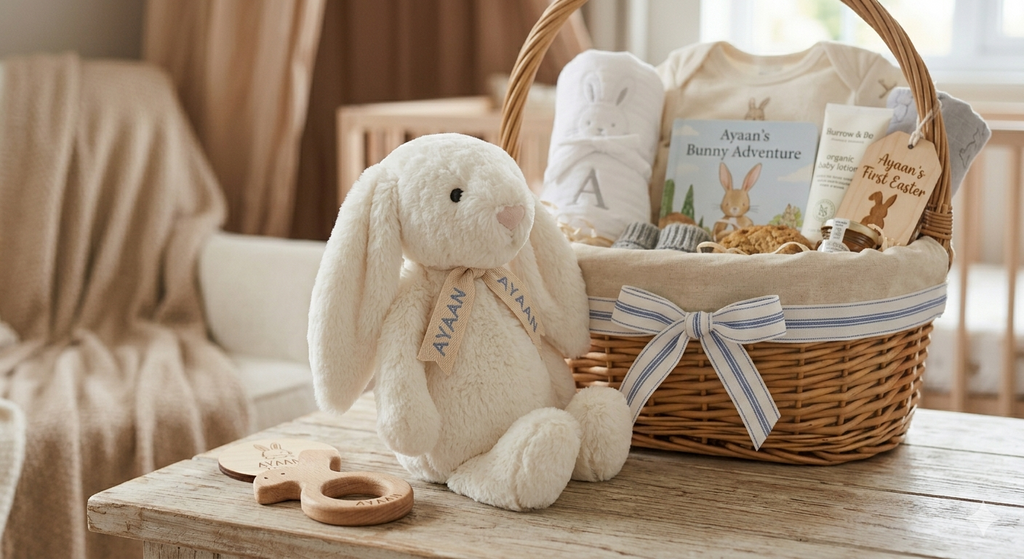 Personalized Bunny Gift Basket